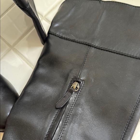 Halogen Black Heeled Boots with Chunky Heel - Picture 5 of 8